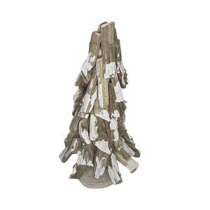 Driftwood Christmas 15" H Rare Painted Tree Tabletop Decor Rustic Coastal Beach